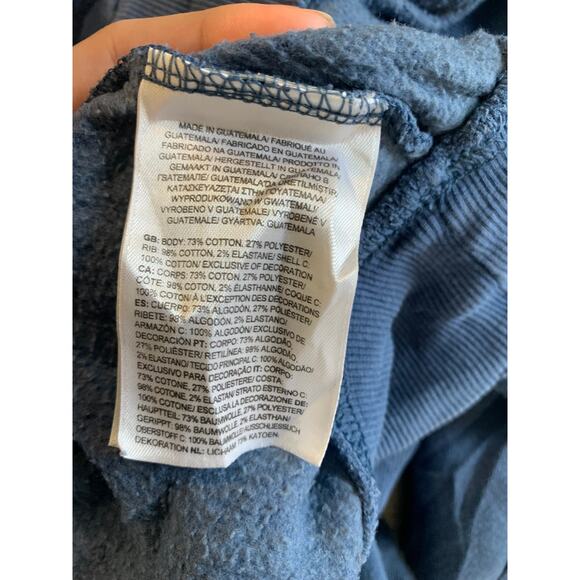 The North Face Men's Box NSE Pullover Hoodie Long Sleeve Blue Size Large - Picture 4 of 5